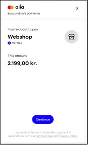Composite image illustrating the end-user payment journey: reviewing payment details and accepting terms