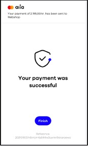 Composite image illustrating the end-user payment journey: receiving a success message confirming the payment authorization