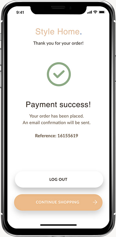 UI of e-commerce experience step 5